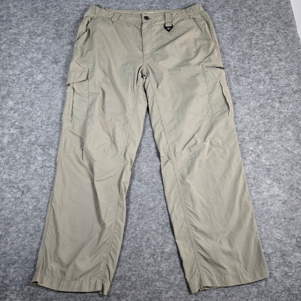 Columbia Mens Tan PFG Omni-Shade Cargo Fishing Pants 38x30